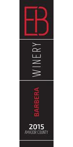 2015 Barbera front label
